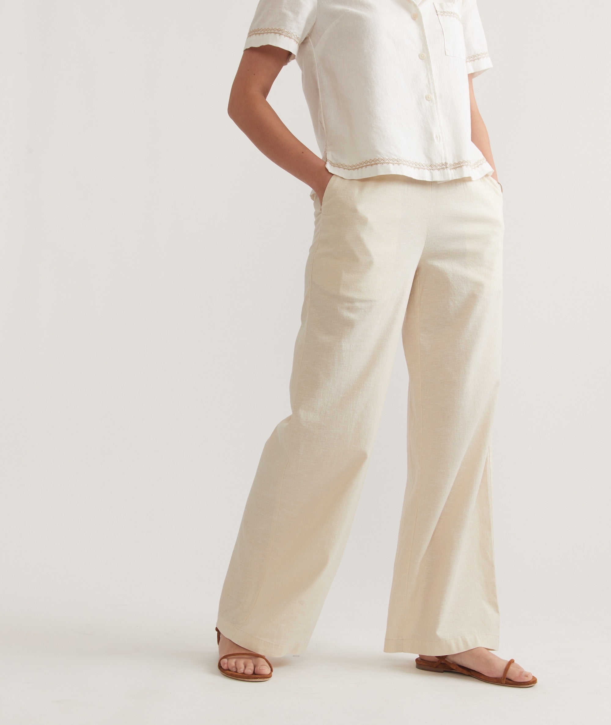 Casual Natural Trousers