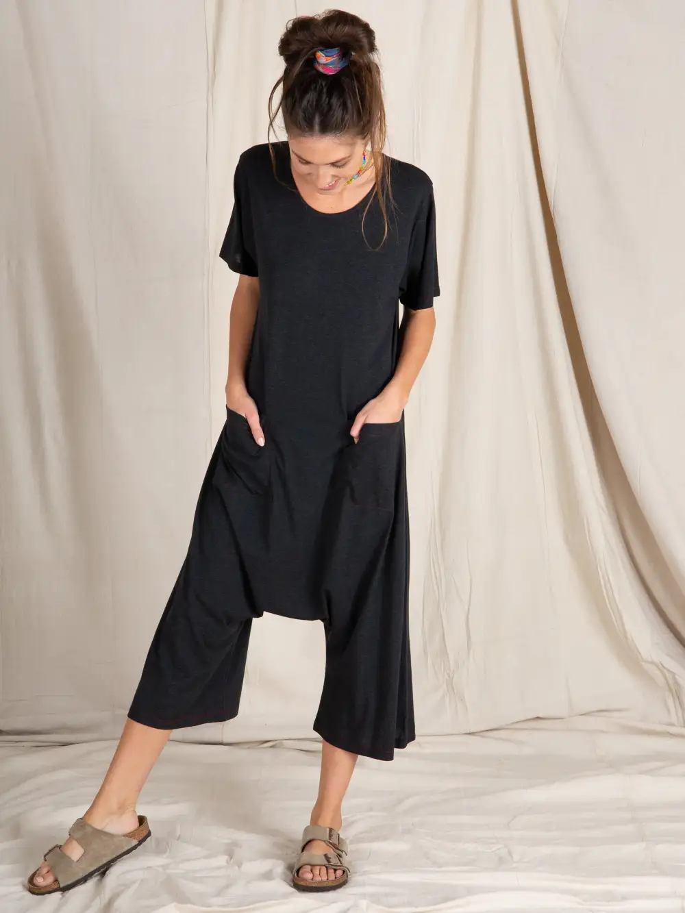 Nomad Knit Jumpsuit - Charcoal