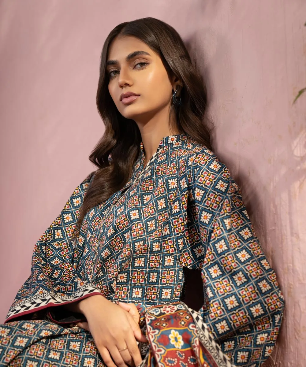 3 Piece - Printed Lawn Suit