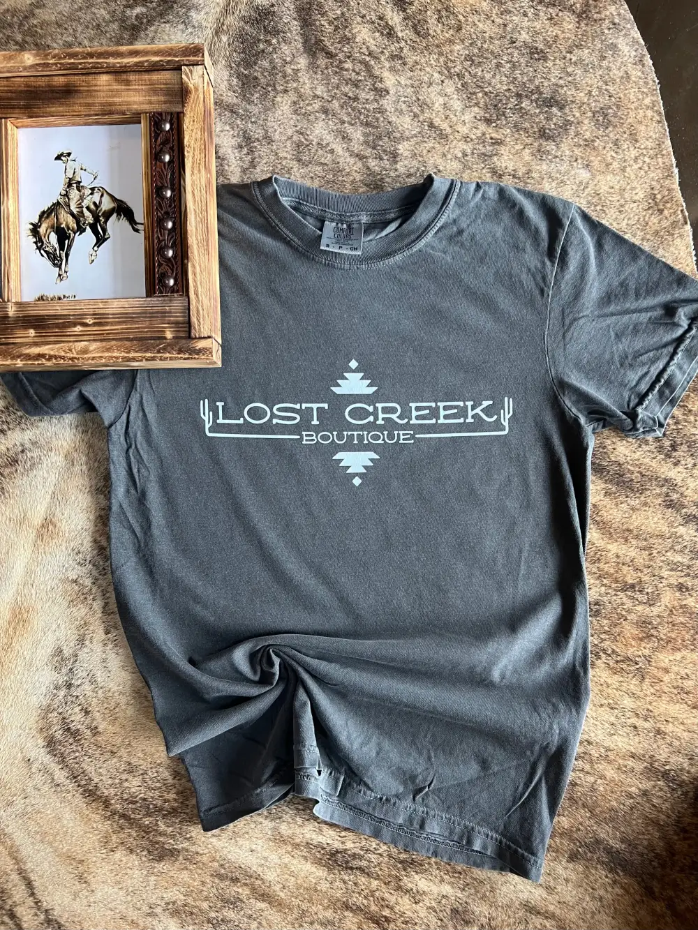 Lost Creek Logo T-Shirt-Pepper