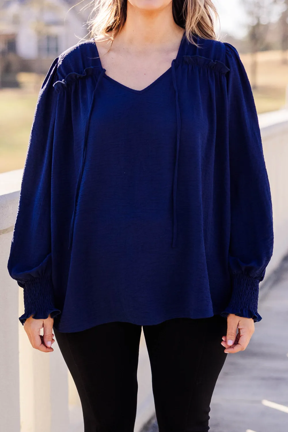 Runaway Rogue Top, Navy