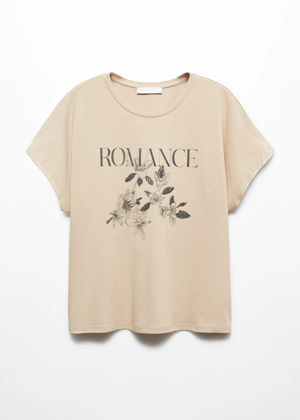 Printed cotton-blend t-shirt