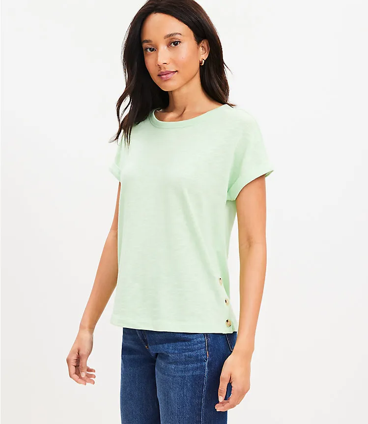 Side Button Tee