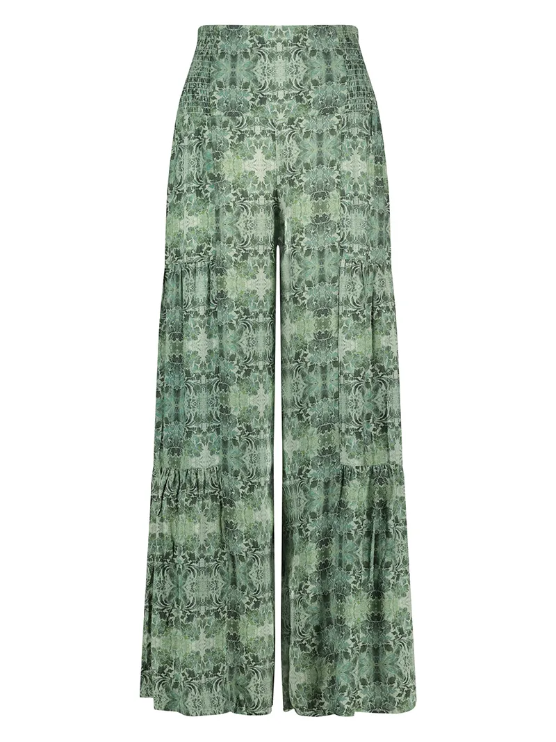 Casual Loose Print Breeze Trousers