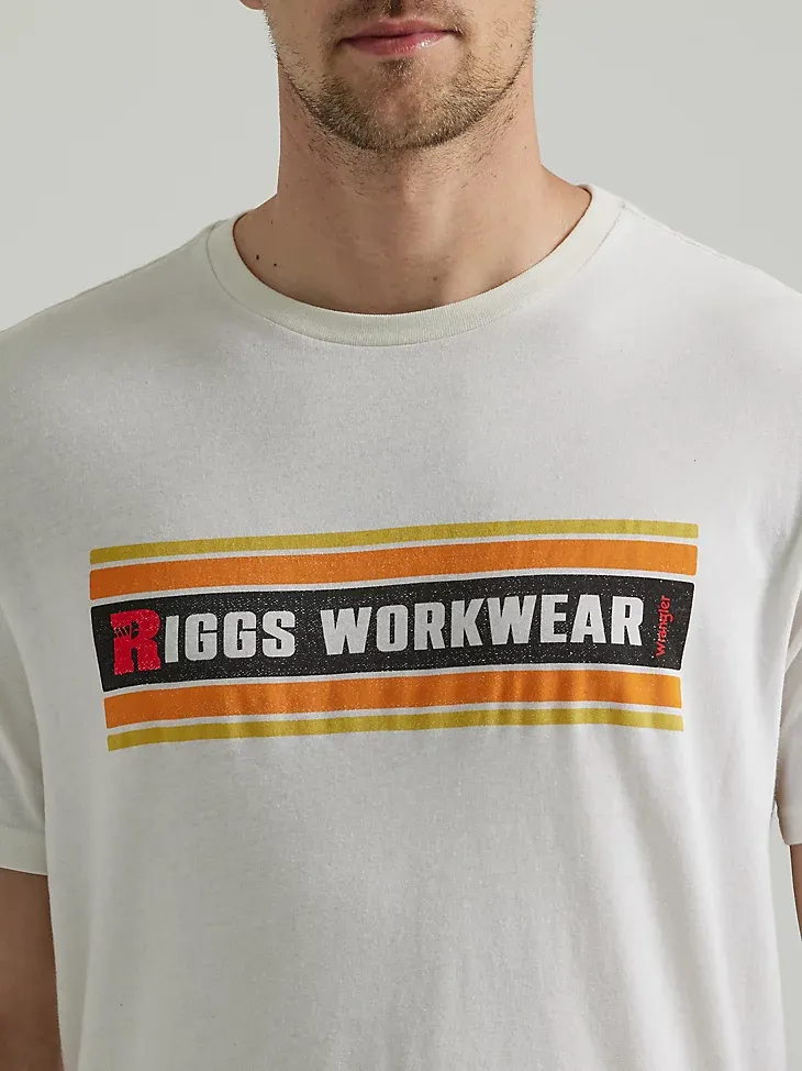 WRANGLER® RIGGS WORKWEAR® RELAXED FRONT GRAPHIC T-SHIRT IN MARSHMALLOW