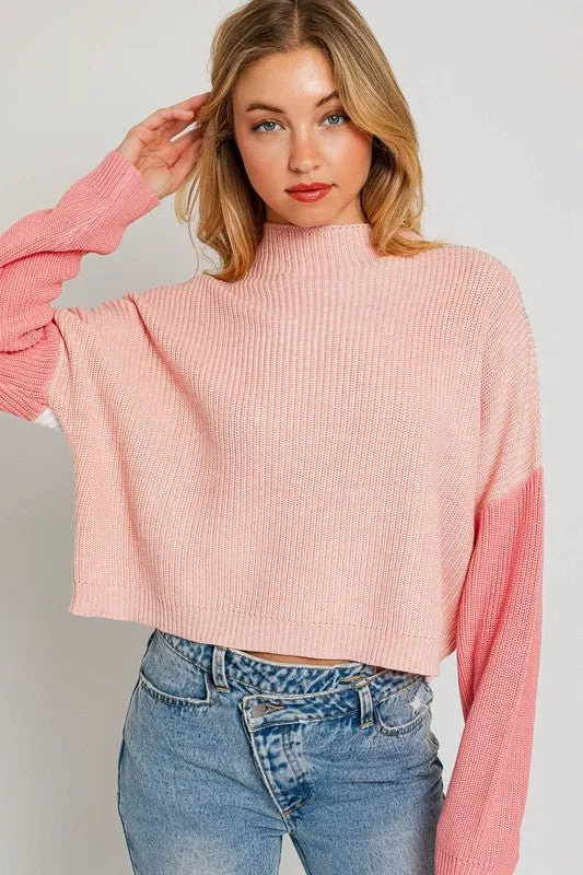 Color Block Oversized Sweater