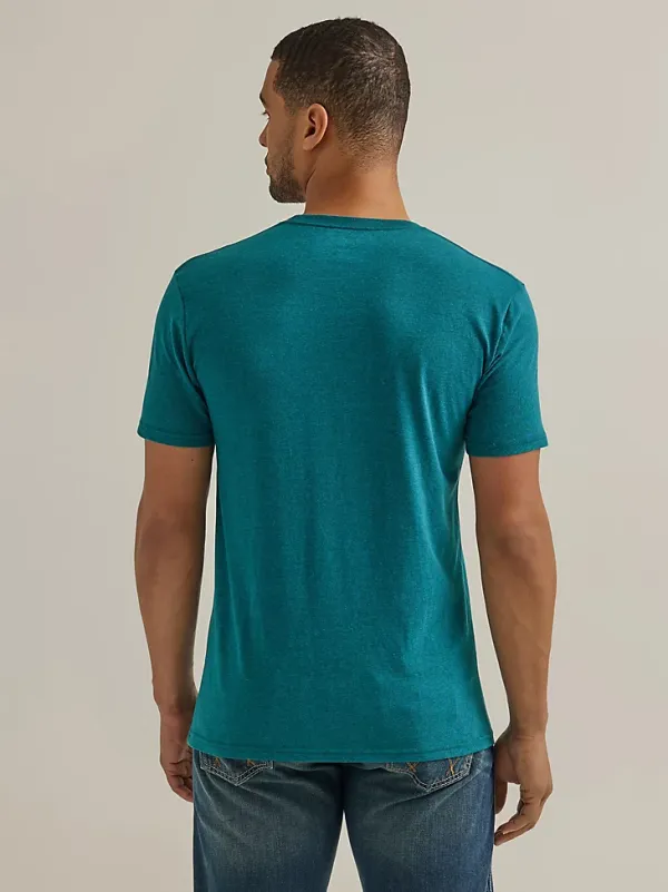 MEN'S FOR THE RIDE OF LIFE GRAPHIC T-SHIRT IN CYAN PEPPER