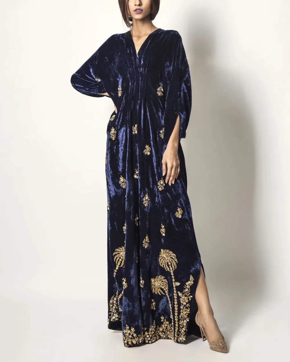 Velvet Navy Kaftan