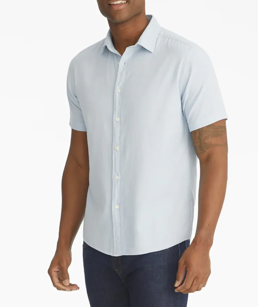 Short Sleeve Men Blouse