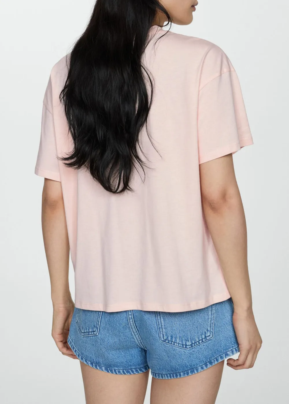 Printed cotton-blend t-shirt