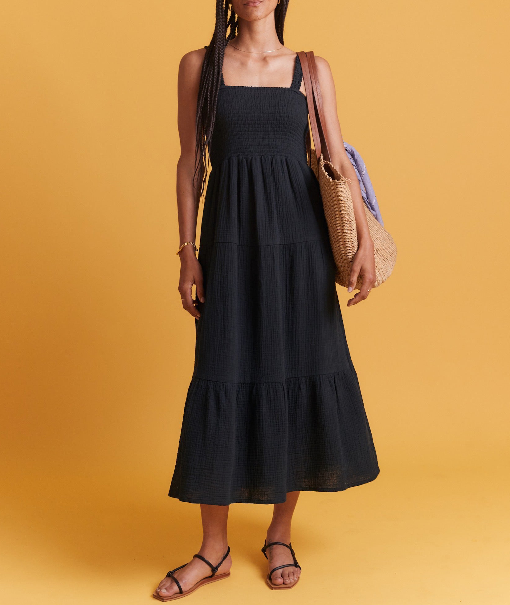 Black Selene Maxi Dress