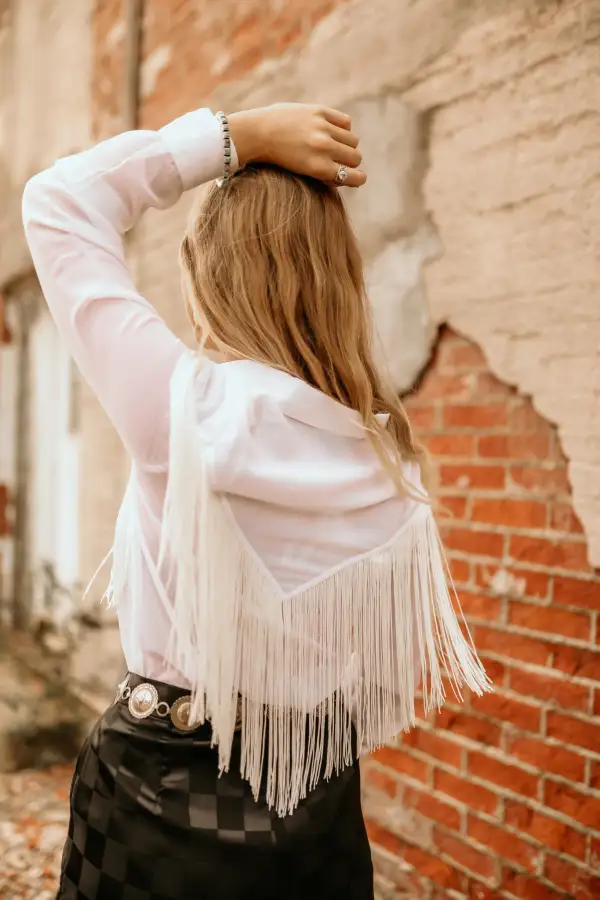 Sheer Fringe WD Button-Up