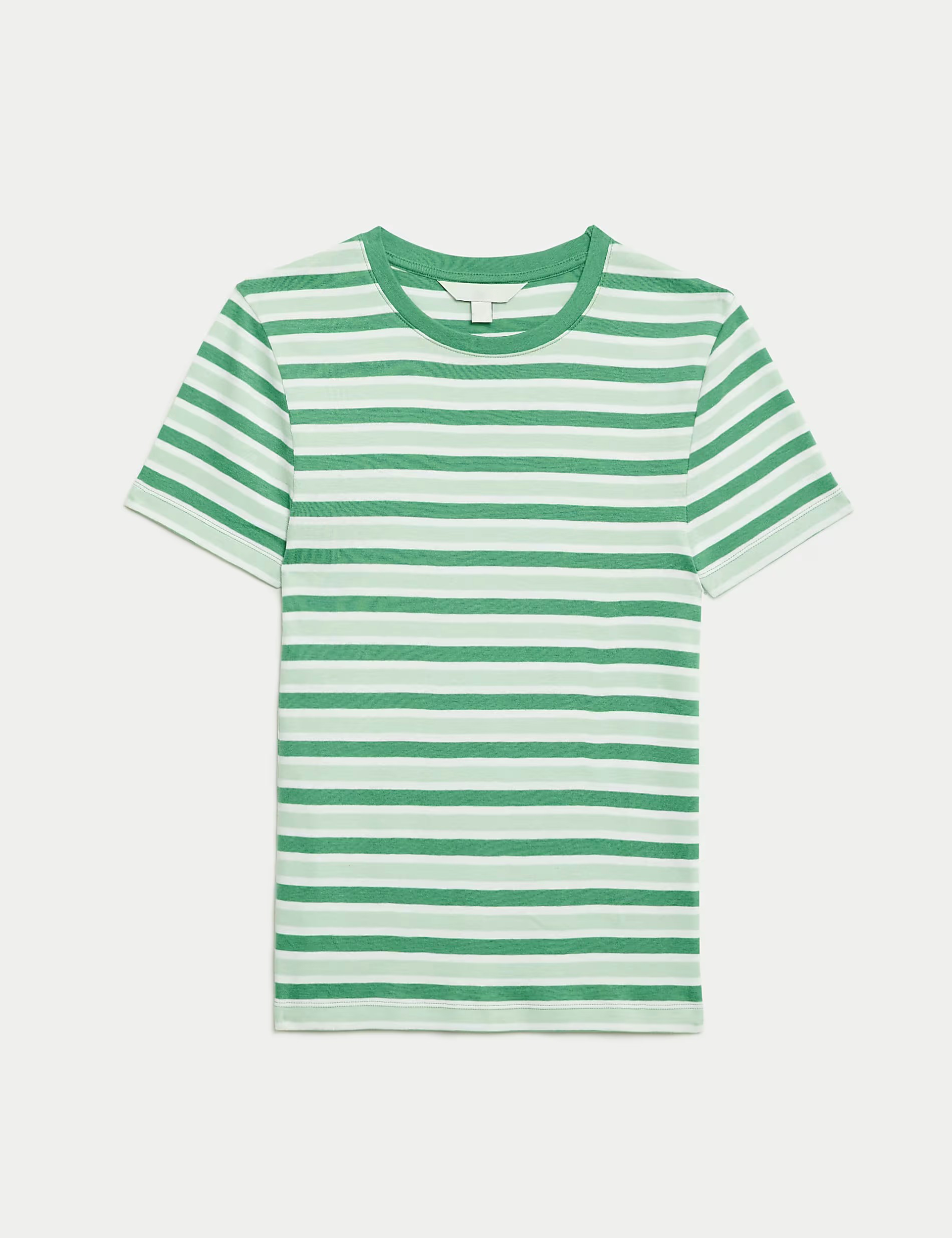 Pure Cotton Striped Slim Fit T-Shirt