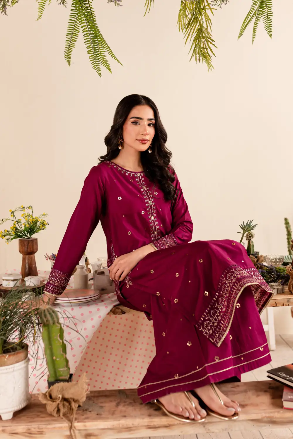 Clara 2Pc - Embroidered Lawn Dress