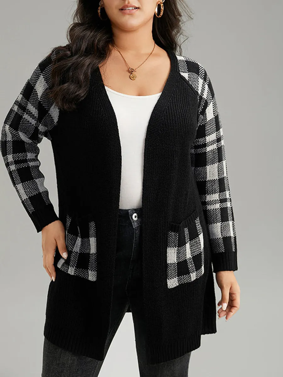 Cardigan with rotator sleeves