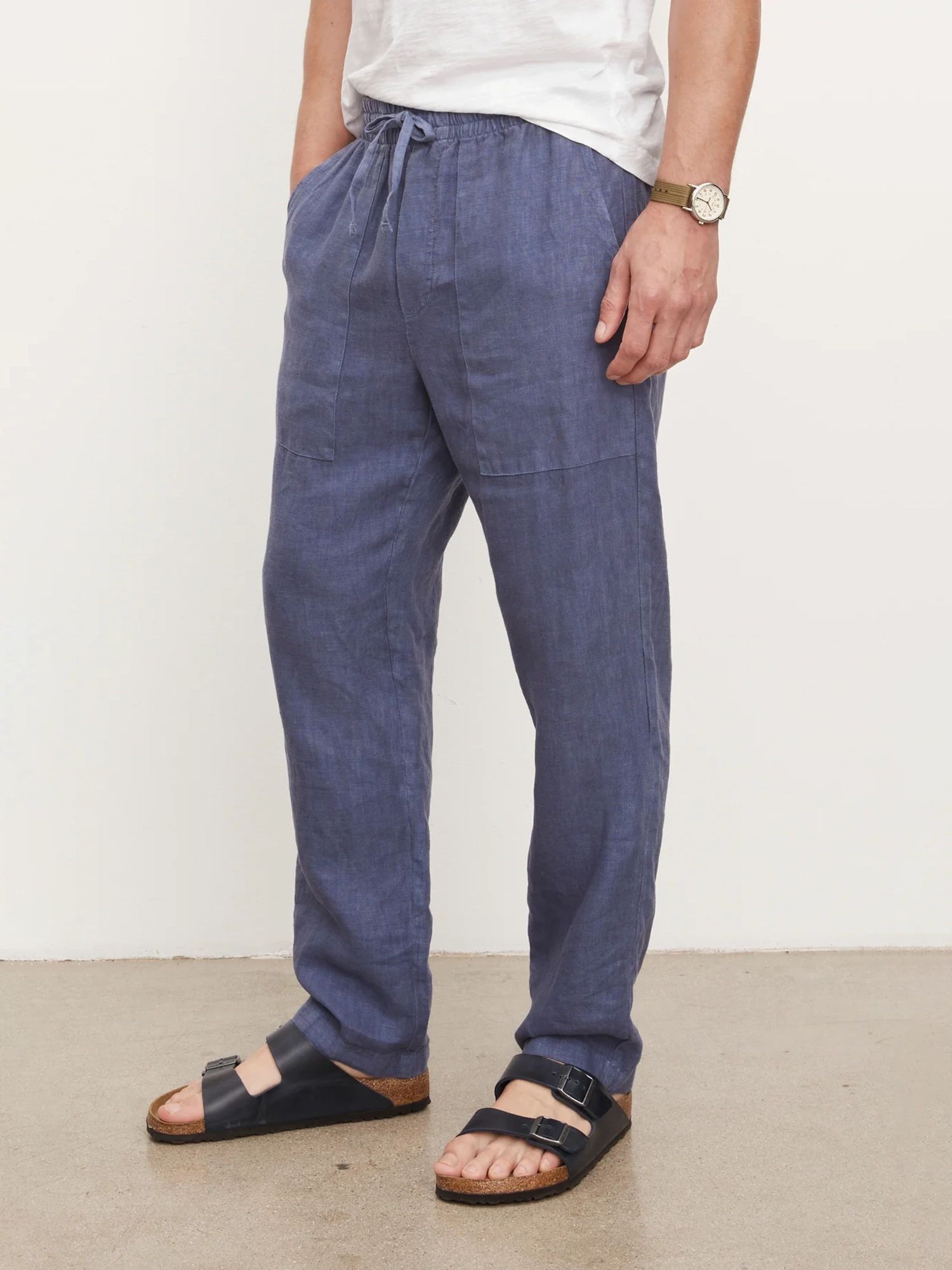 Men'S Double Pockets Cotton Pants