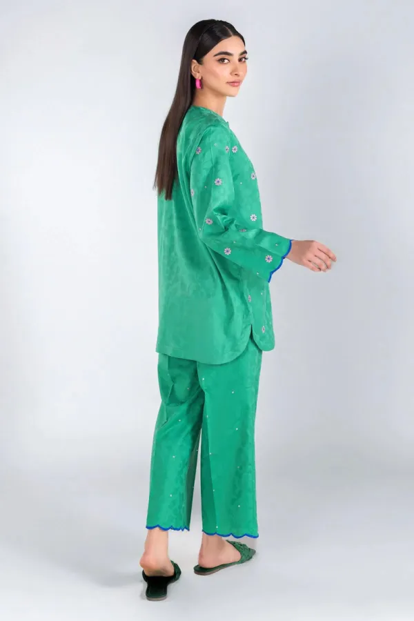 2 Piece Kurta | Embroidered & Pants | Great Green