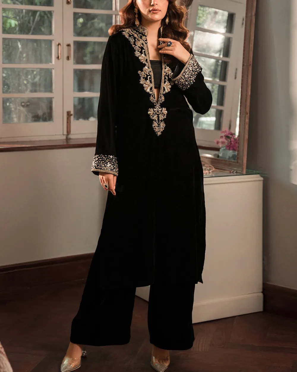 Black Velvet  Kaftan