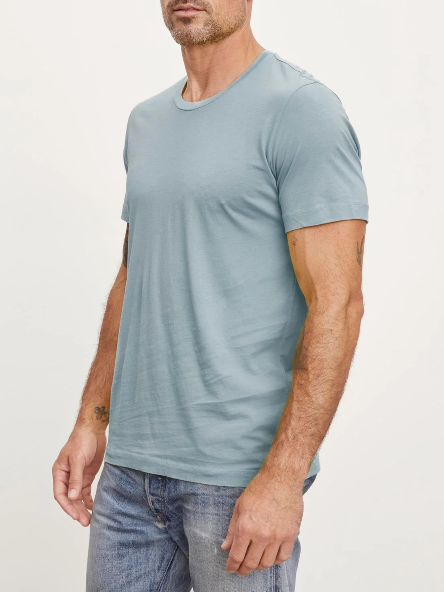 Men'S Fashion Round Neck Cotton T-Shirt