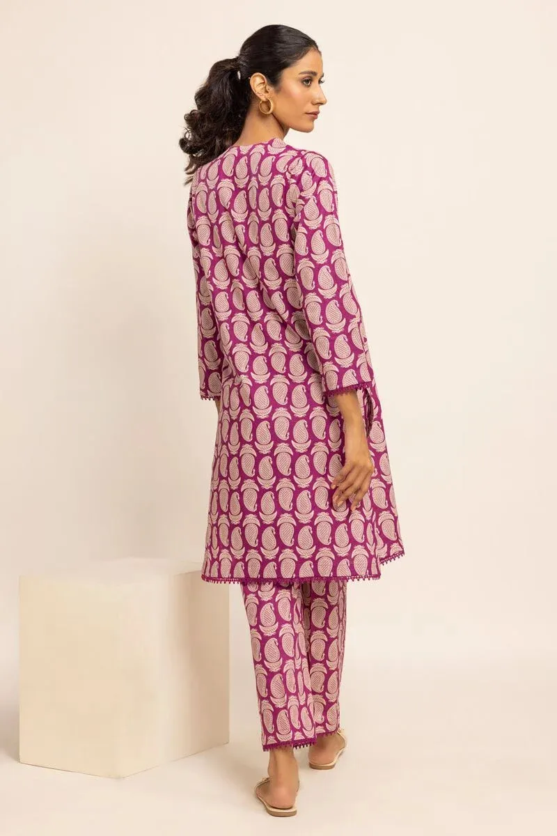 2 Piece | Kurta & Pants | Color Pink