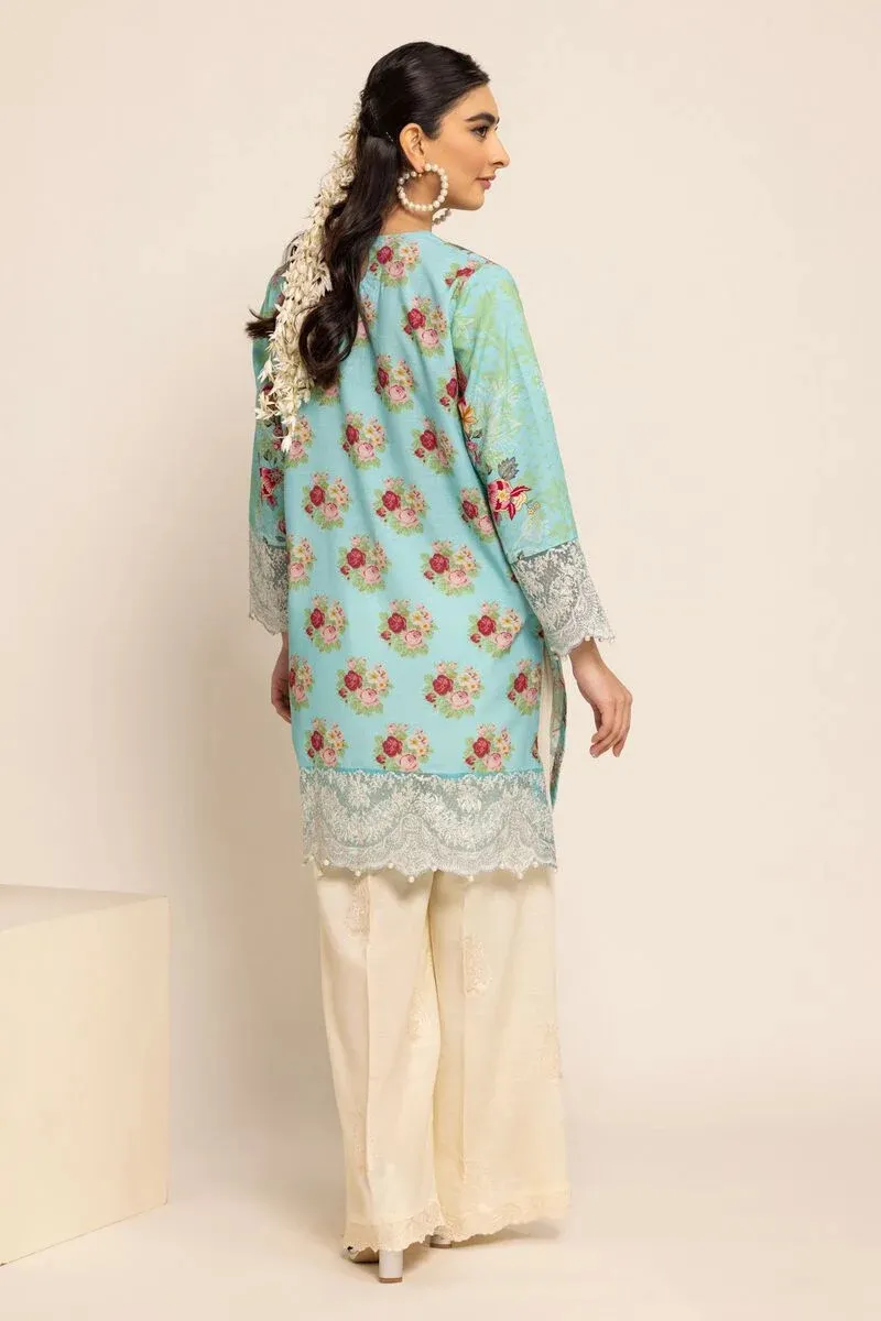 2 Piece | Kurta & Pants | Color Light Green