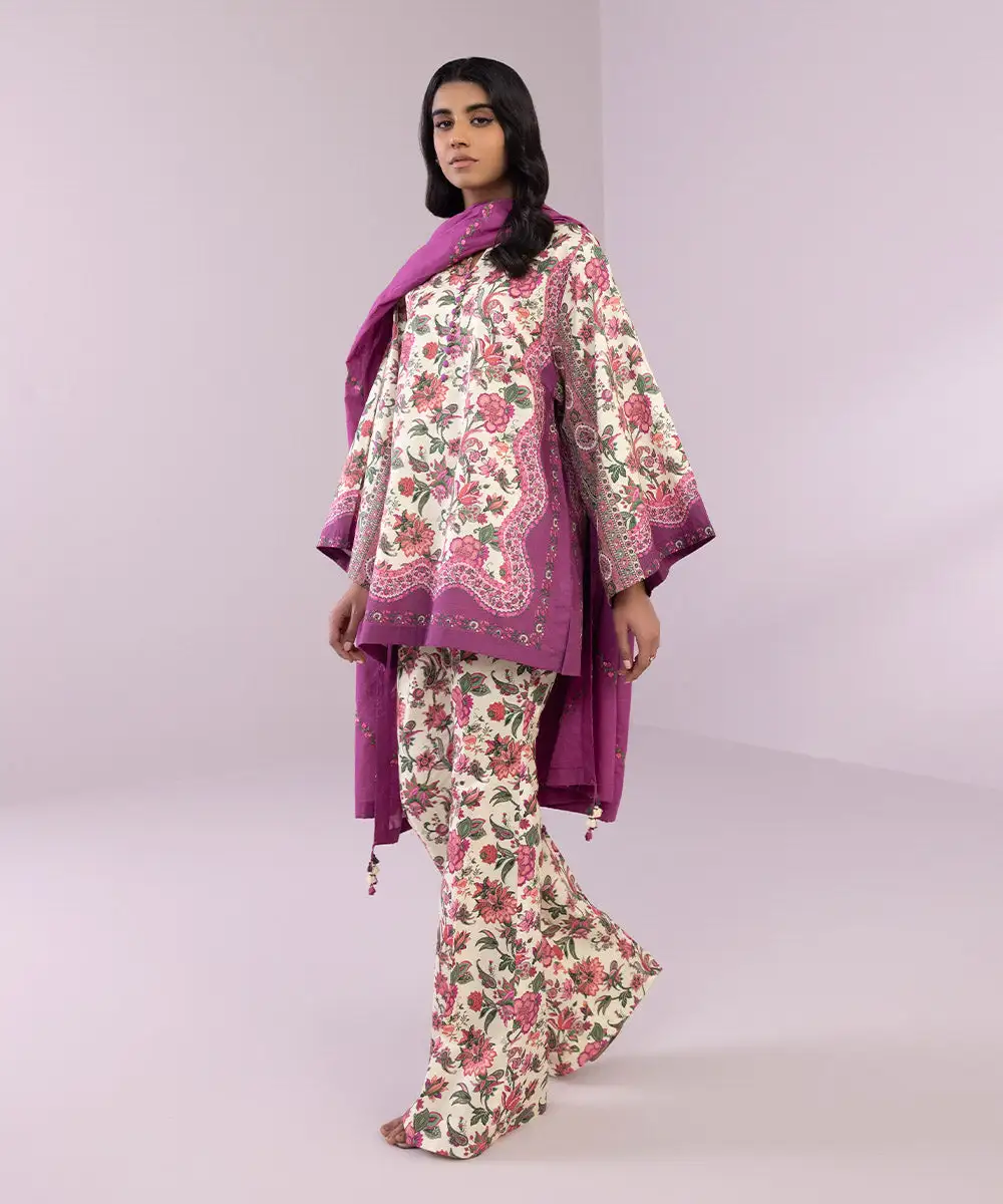 3 Piece - Embroidered Lawn Suit