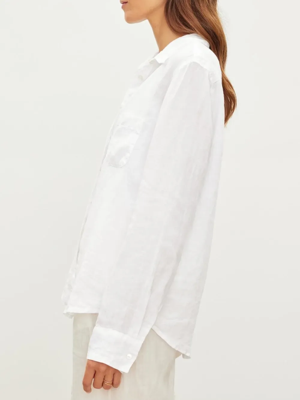 Natalia Linen Button-Up Shirt