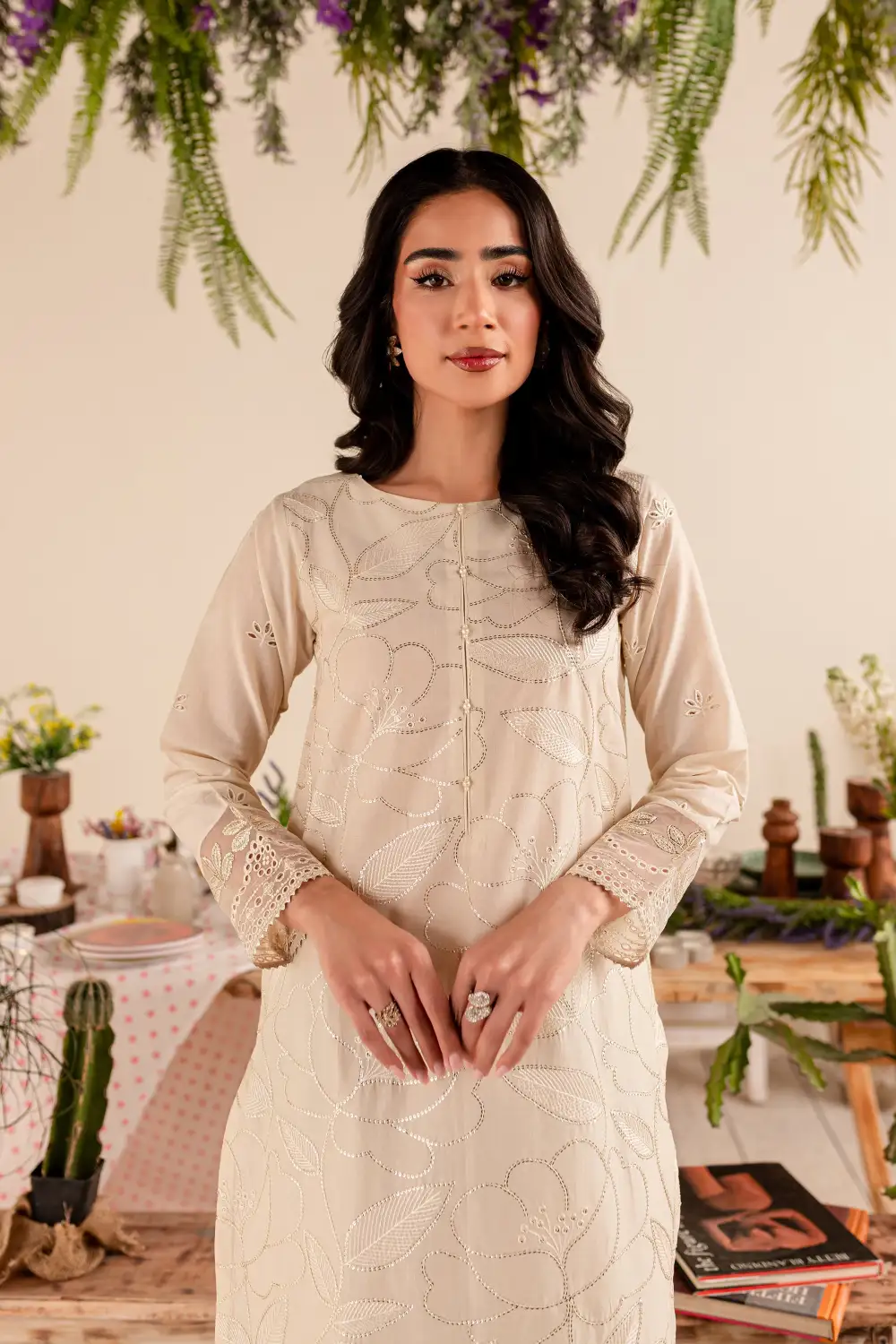 Genesis 2Pc - Embroidered Lawn Dress