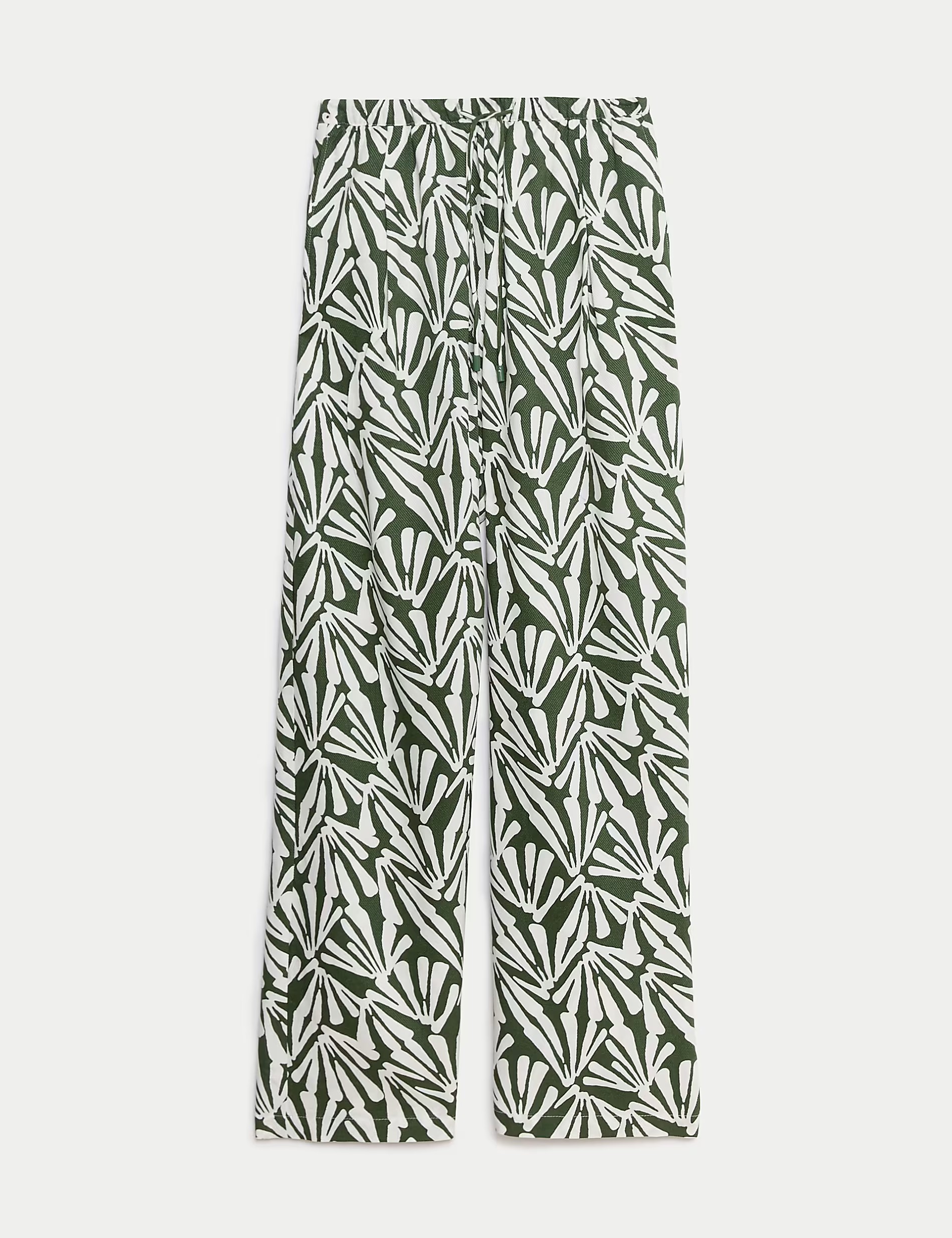 Casual Plants Printed Pants