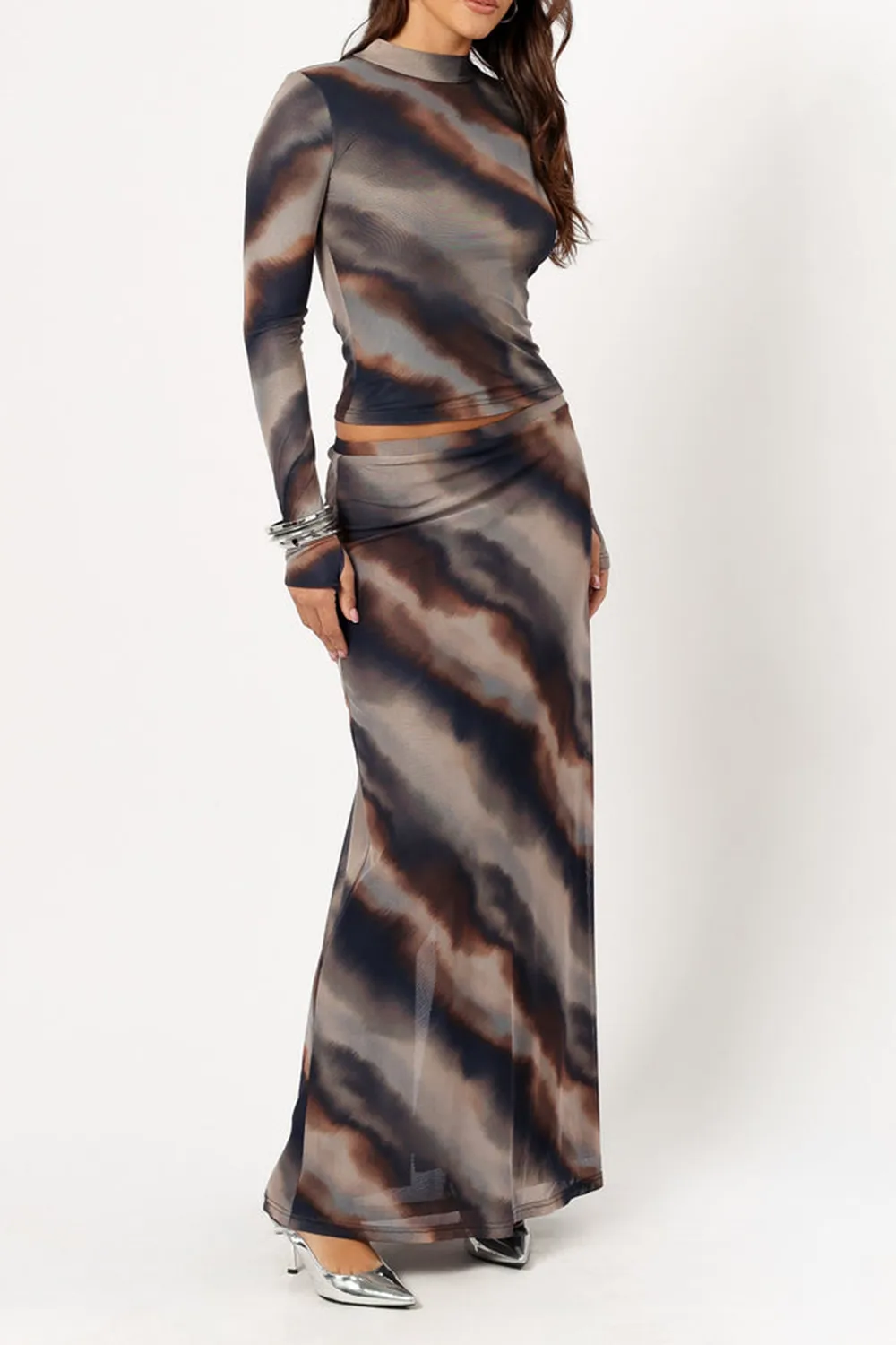 BEVERLY MAXI SKIRT - DUSK PRINT