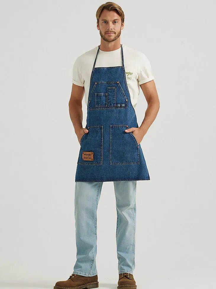 WRANGLER X BUFFALO TRACE™ DISTILLERS APRON IN OAK INDIGO