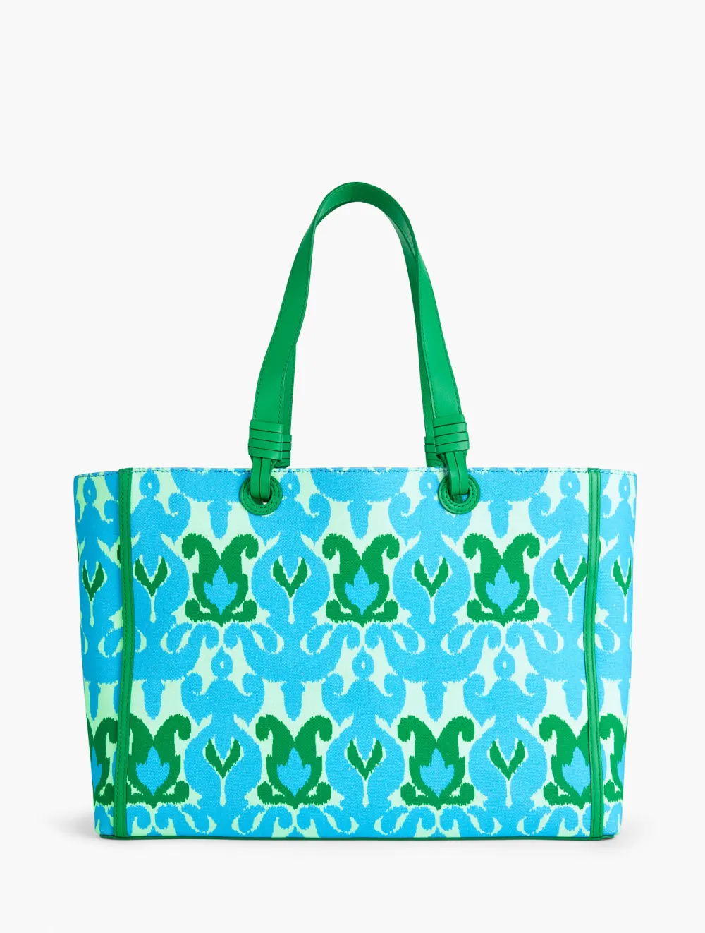 Ikat Medallion Canvas Tote