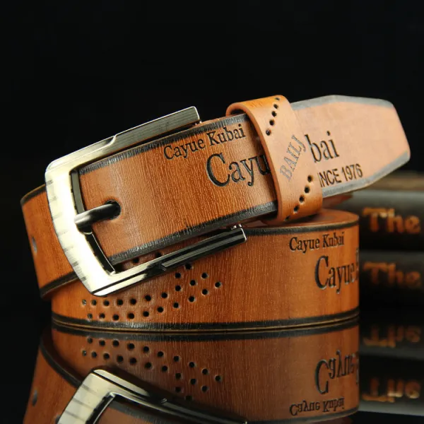 Men'S Vintage Letter Pin Buckle Belt