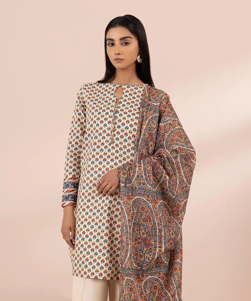 3 Piece - Printed Lawn Suit