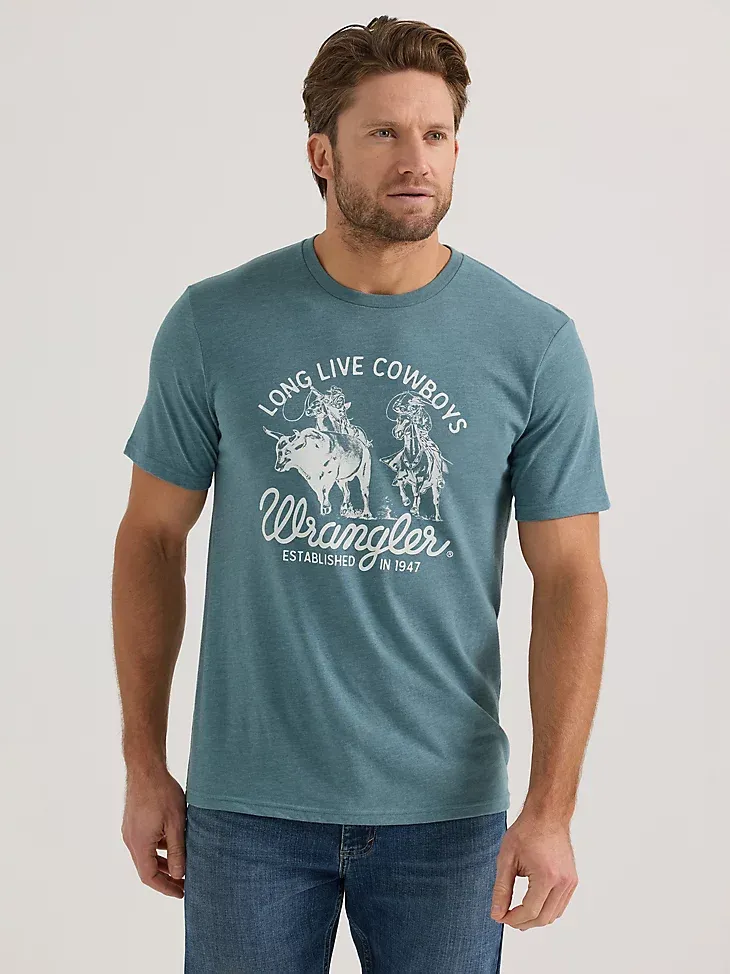 MEN'S LONG LIVE COWBOYS® GRAPHIC T-SHIRT IN GOBLIN BLUE