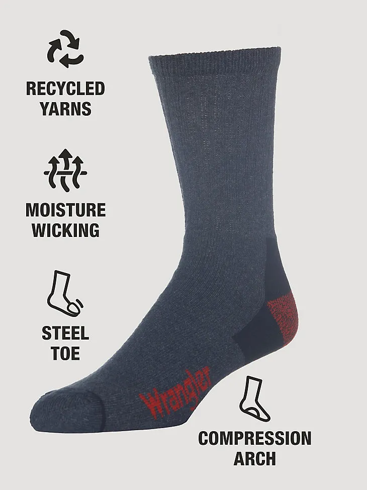 MEN'S COLD WEATHER WORK SOCKS (3-PACK) IN BLACK