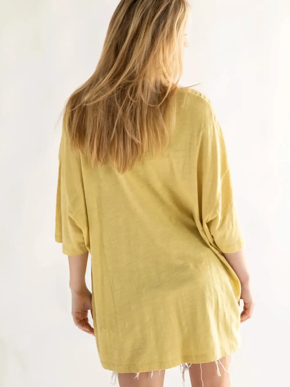 One Size Cotton Easy Tee - Let's Just Go Chartreuse