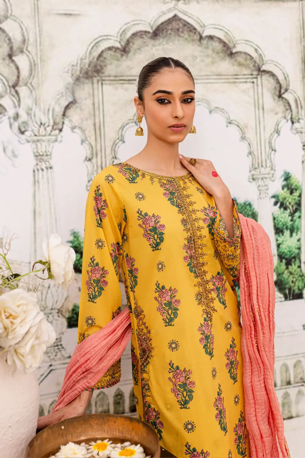 Leyla 3Pc - Printed Lawn Dress