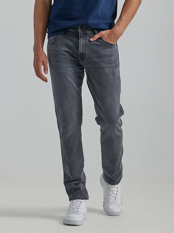 MEN'S WRANGLER® LARSTON SLIM TAPERED JEAN WITH INDIGOOD™ IN BLACKOUT