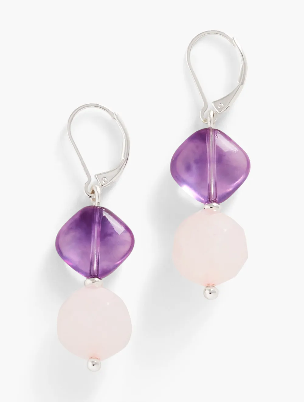 Soft Stones Linear Drop Earrings