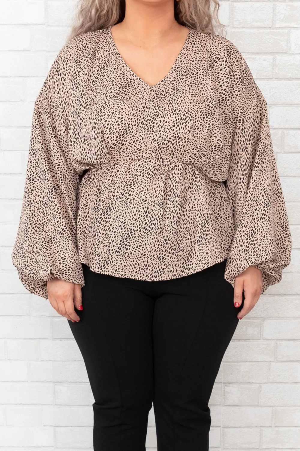 Dancing Embers Top, Tan