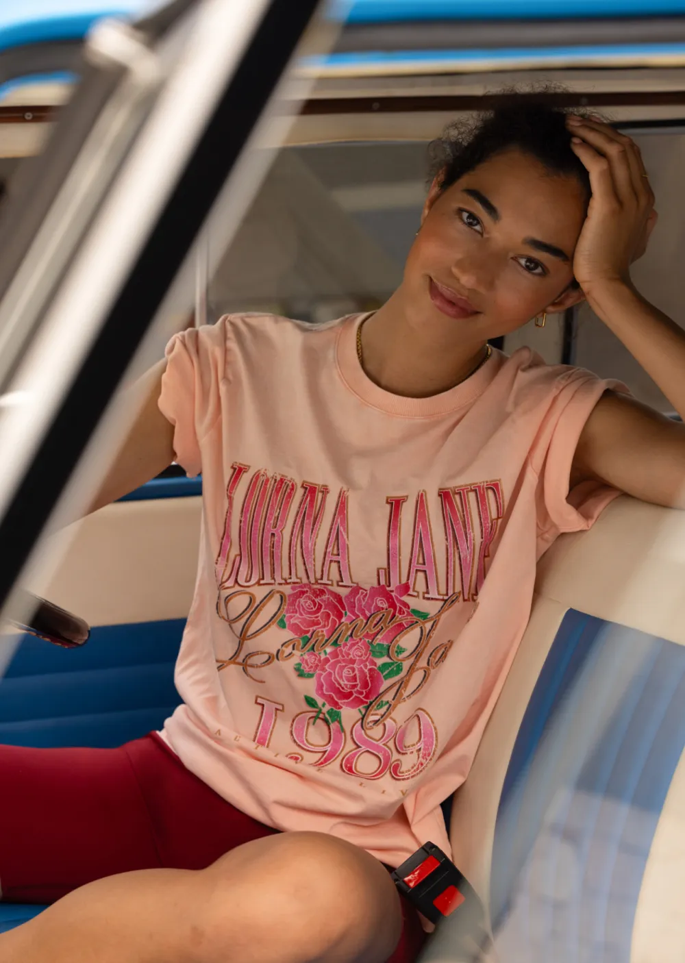 Vintage Rose Relaxed Tee