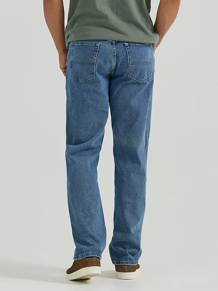 MEN'S WRANGLER AUTHENTICS® RELAXED FIT FLEX JEAN IN DARK STONEWASH