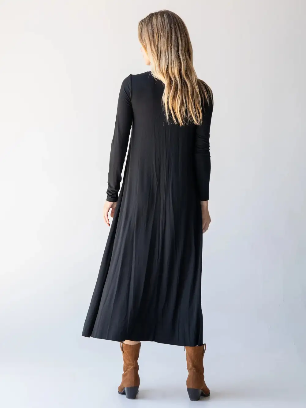 Stevie Knit Maxi Dress - Black