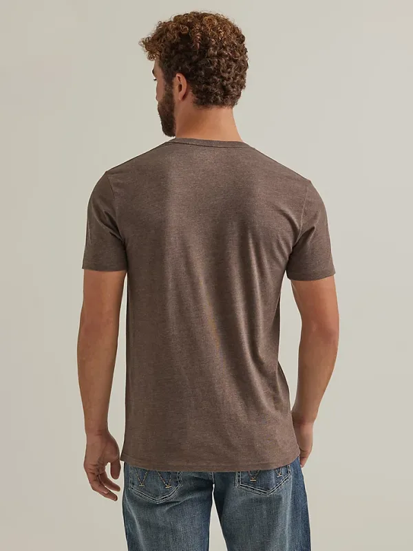 MEN'S DESERT CACTUS HAMMOCK GRAPHIC T-SHIRT IN DEEP BROWN