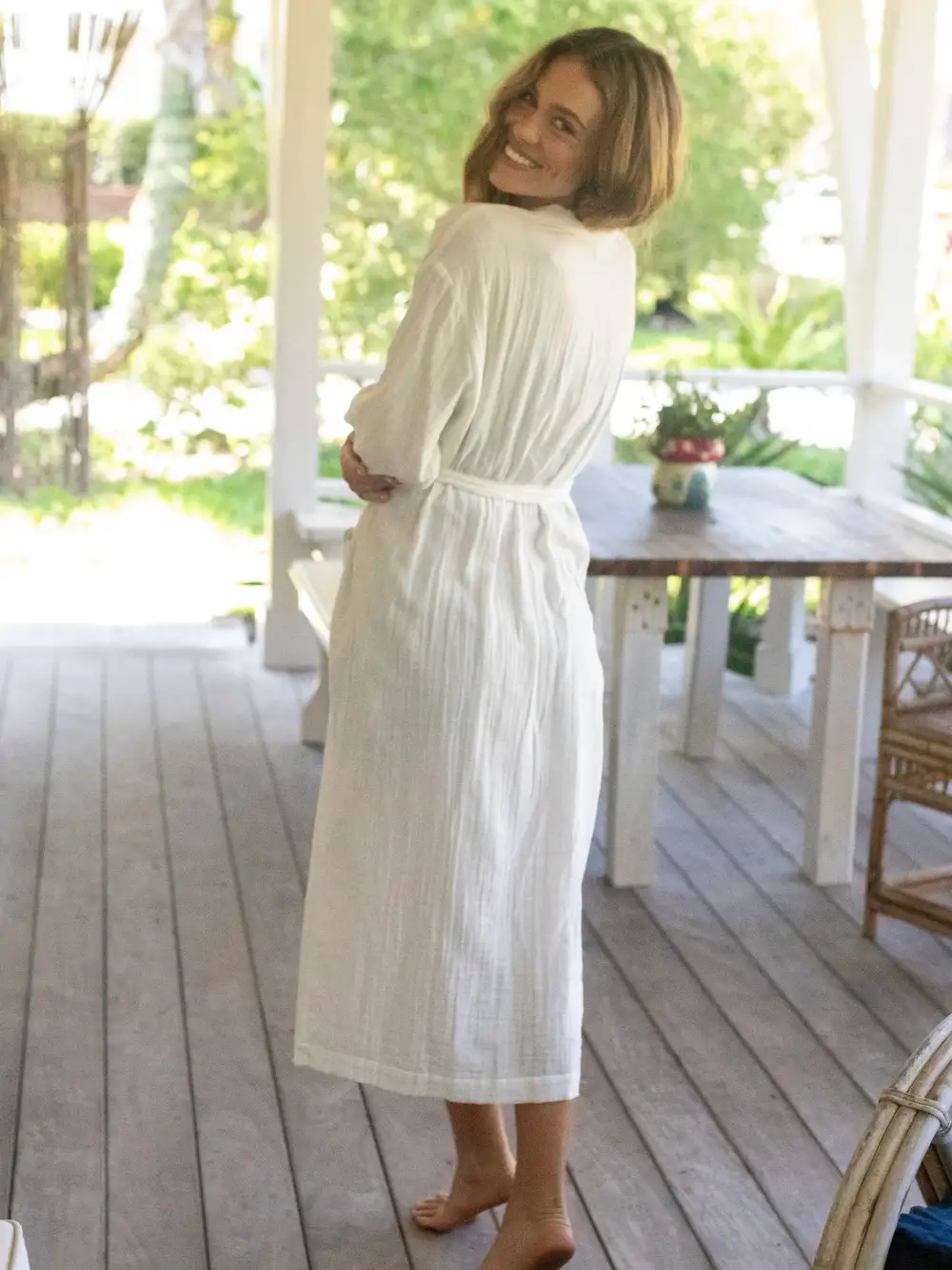 Weekend Morning Robe - White