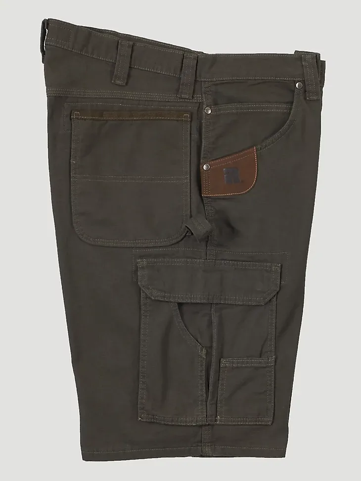 WRANGLER® RIGGS WORKWEAR® STRETCH RANGER CARGO SHORT IN DARK KHAKI