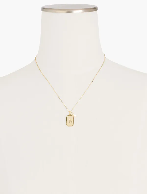 Monogram Initial Pendant Necklace