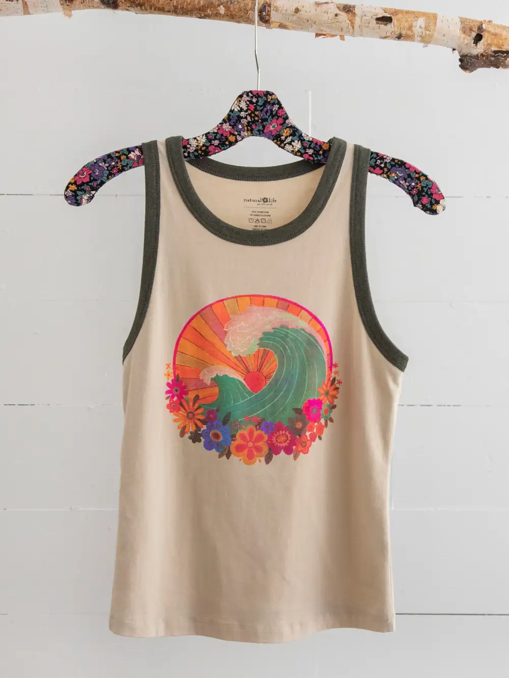 Ringer Tank Top - Waves