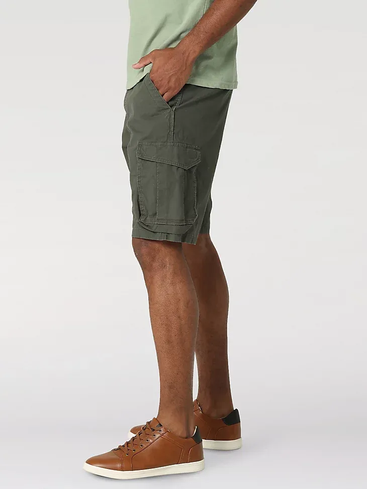 MEN'S FREE TO STRETCH RIPSTOP CARGO SHORT IN DEEP DEPTHS